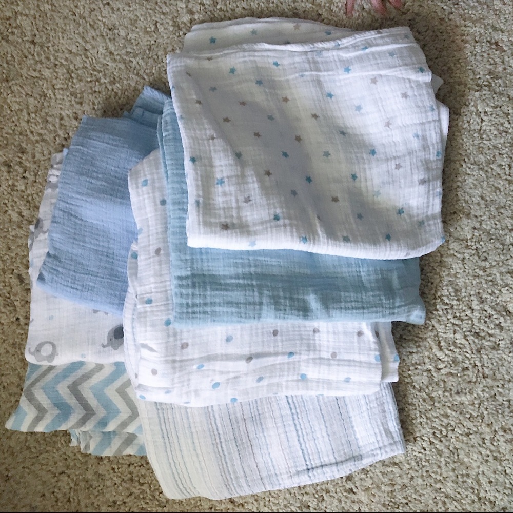 **sold** Aden and anais swaddle Bundle baby boy